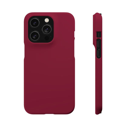 CASEBOB Phone Case iPhone 14 Pro / Matte Claret Red iPhone Case (Slim)