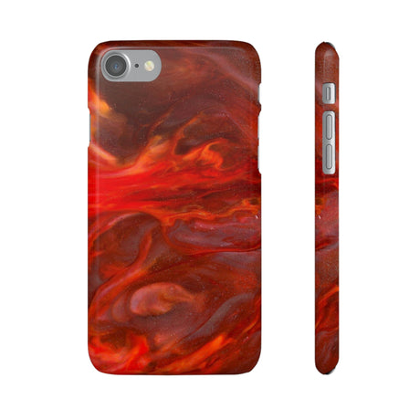 CASEBOB Phone Case iPhone 7 / Glossy Warm Flames Ink Art iPhone Case (Slim)