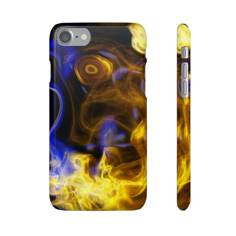 CASEBOB Phone Case iPhone 7 / Glossy Yellow Marble iPhone Case (Slim)