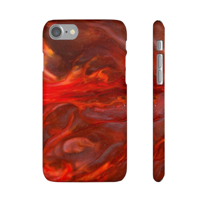 CASEBOB Phone Case iPhone 7 / Matte Warm Flames Ink Art iPhone Case (Slim)