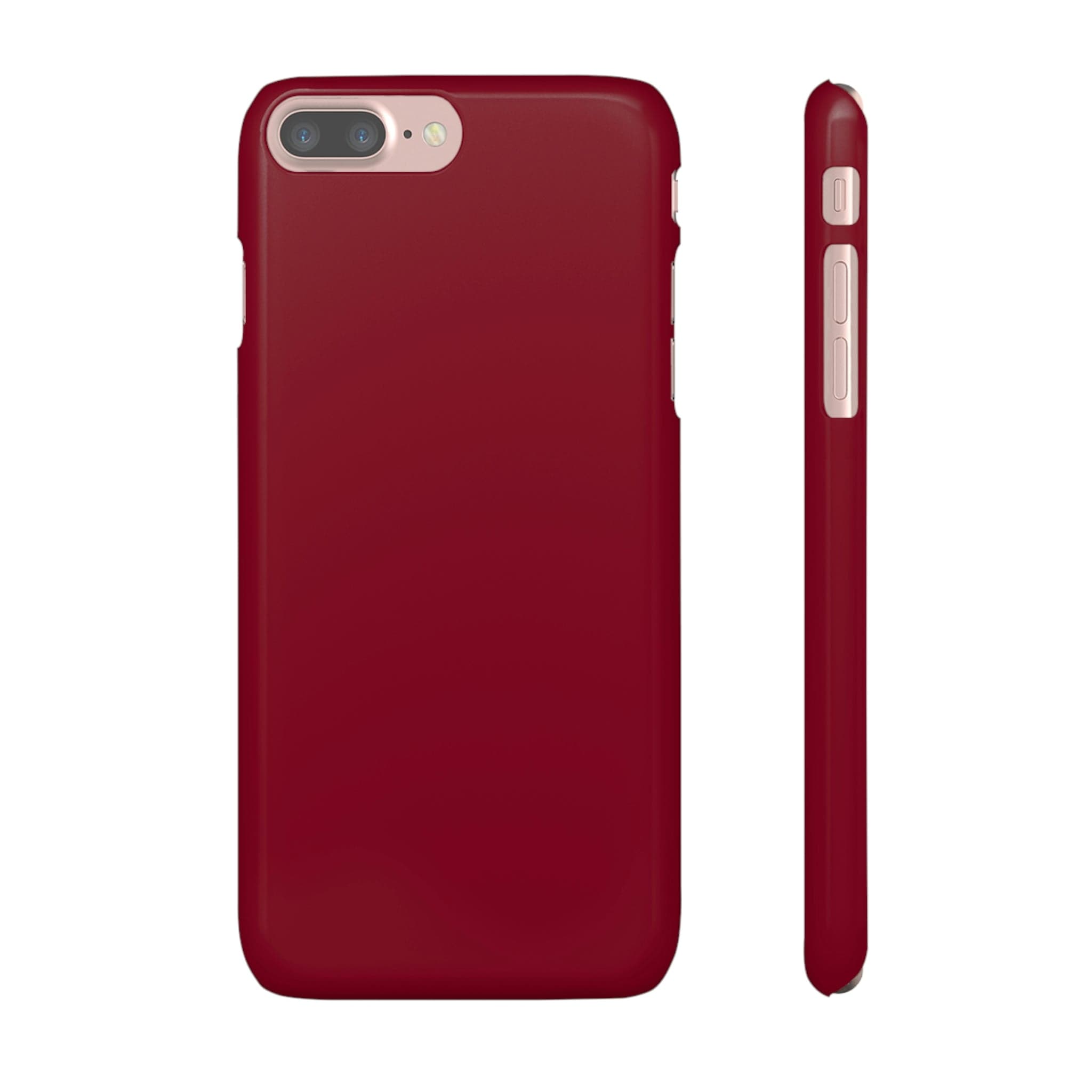 CASEBOB Phone Case iPhone 7 Plus / Glossy Burgundy Red iPhone Case (Slim)