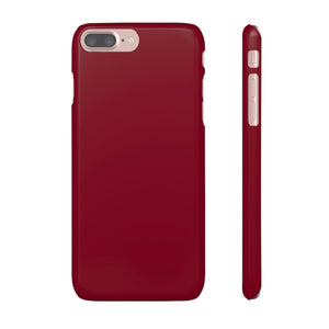 CASEBOB Phone Case iPhone 7 Plus / Glossy Burgundy Red iPhone Case (Slim)