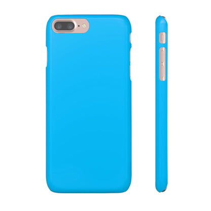 CASEBOB Phone Case iPhone 7 Plus / Glossy Deep Sky Blue iPhone Case (Slim)