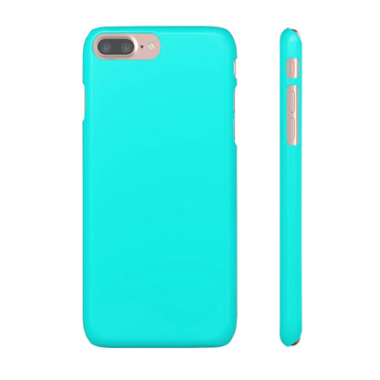 CASEBOB Phone Case iPhone 7 Plus / Glossy Flourescent Blue iPhone Case (Slim)