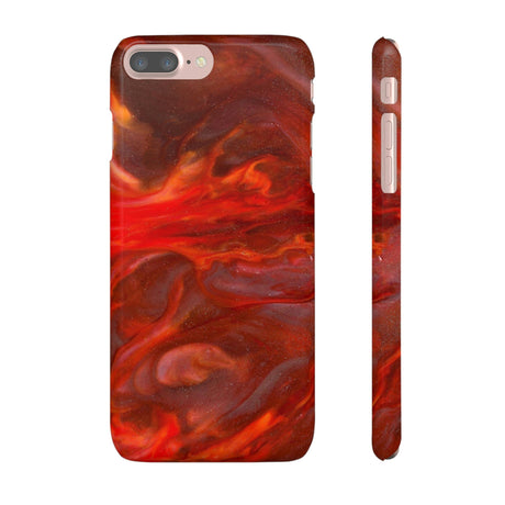 CASEBOB Phone Case iPhone 7 Plus / Glossy Warm Flames Ink Art iPhone Case (Slim)