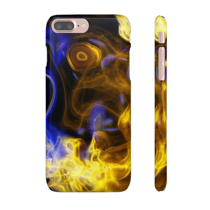 CASEBOB Phone Case iPhone 7 Plus / Glossy Yellow Marble iPhone Case (Slim)