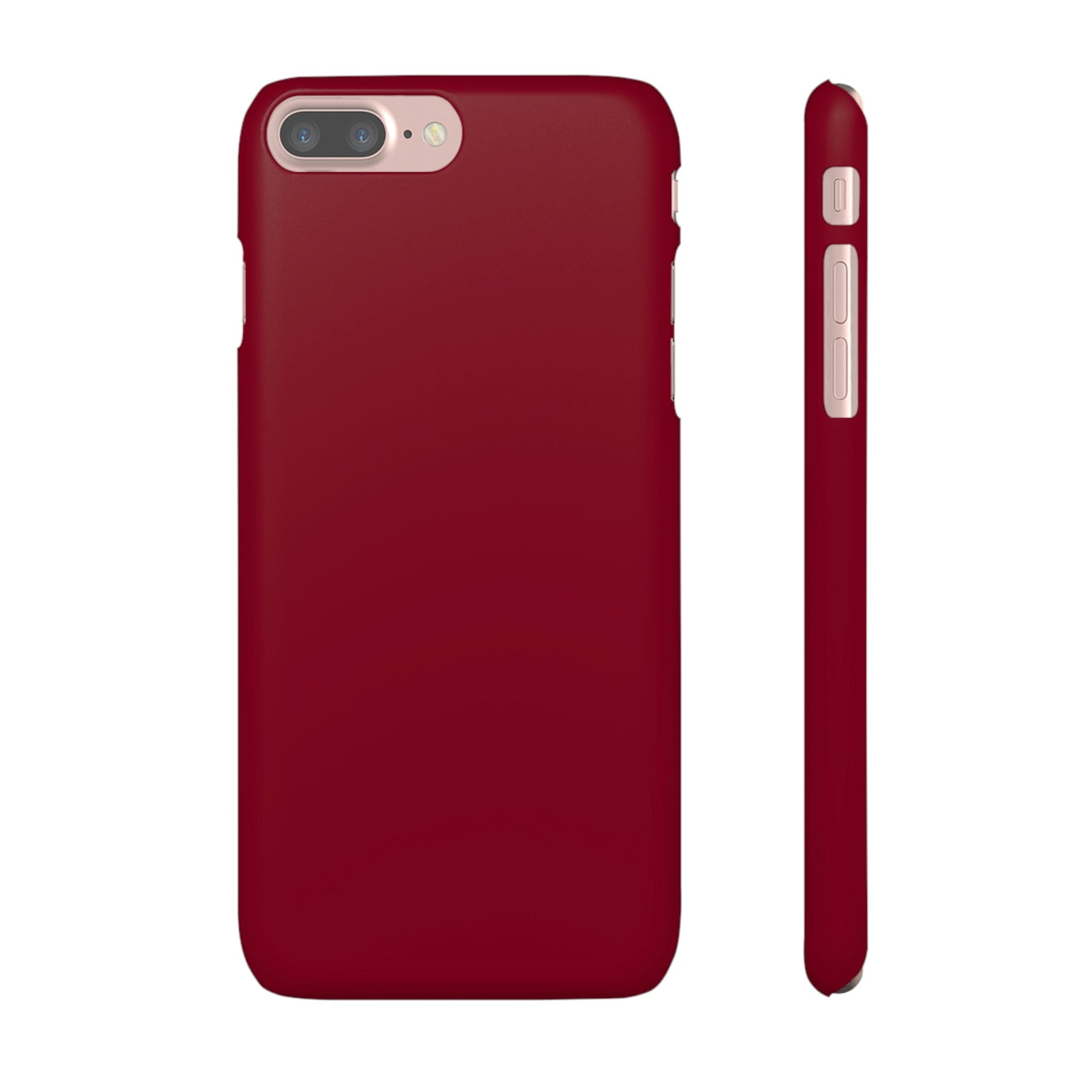 CASEBOB Phone Case iPhone 7 Plus / Matte Burgundy Red iPhone Case (Slim)