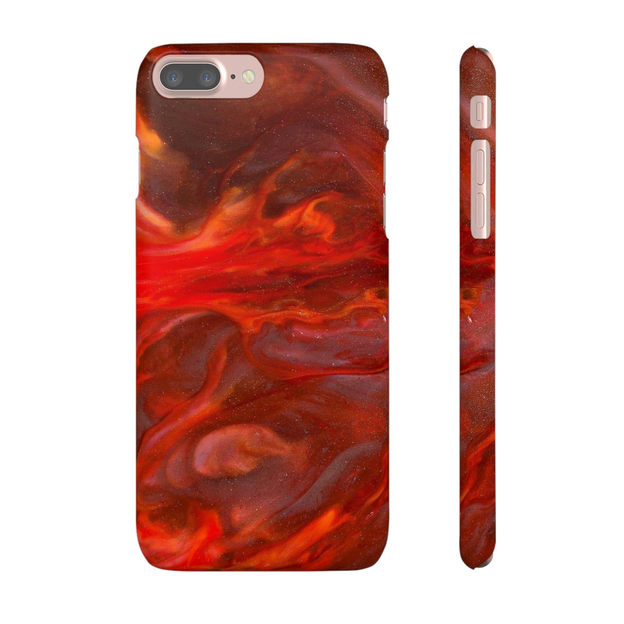 CASEBOB Phone Case iPhone 7 Plus / Matte Warm Flames Ink Art iPhone Case (Slim)