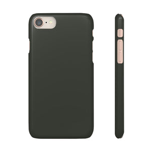 CASEBOB Phone Case iPhone 8 / Glossy Black Olive iPhone Case (Slim)