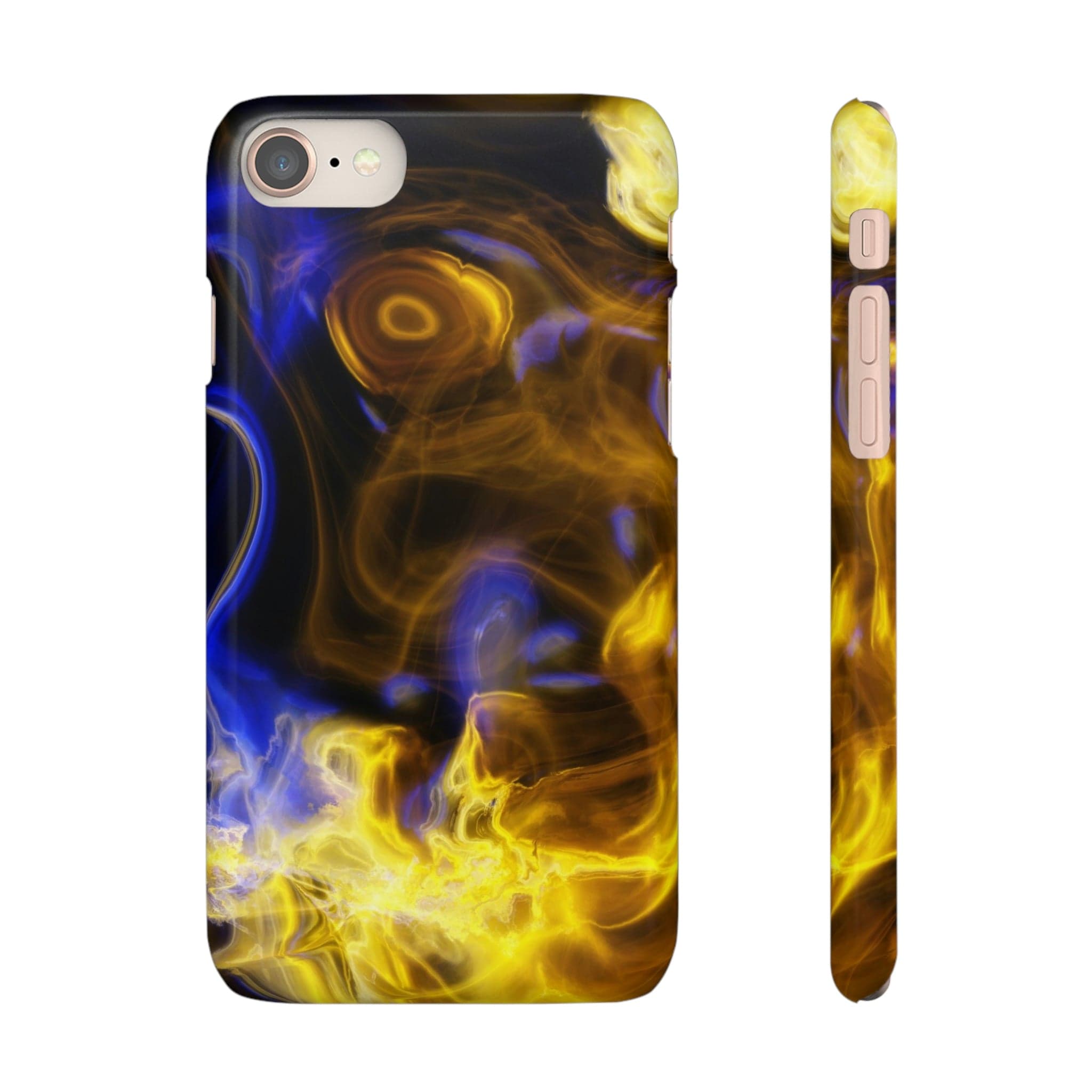 CASEBOB Phone Case iPhone 8 / Glossy Yellow Marble iPhone Case (Slim)