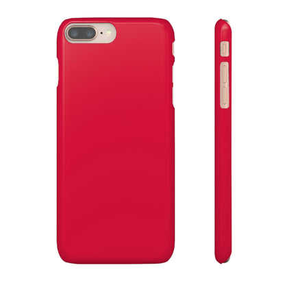 CASEBOB Phone Case iPhone 8 Plus / Glossy Crimson Red iPhone Case (Slim)