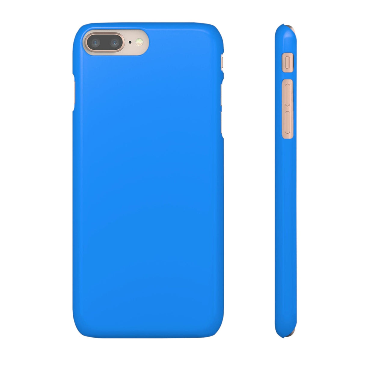 CASEBOB Phone Case iPhone 8 Plus / Glossy Dodger Blue iPhone Case (Slim)