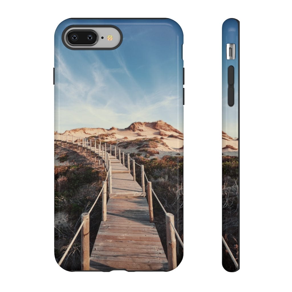 CASEBOB Phone Case iPhone 8 Plus / Glossy Wooden pedestrian walkway iPhone Case (Protective)