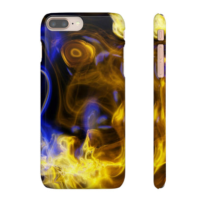 CASEBOB Phone Case iPhone 8 Plus / Glossy Yellow Marble iPhone Case (Slim)