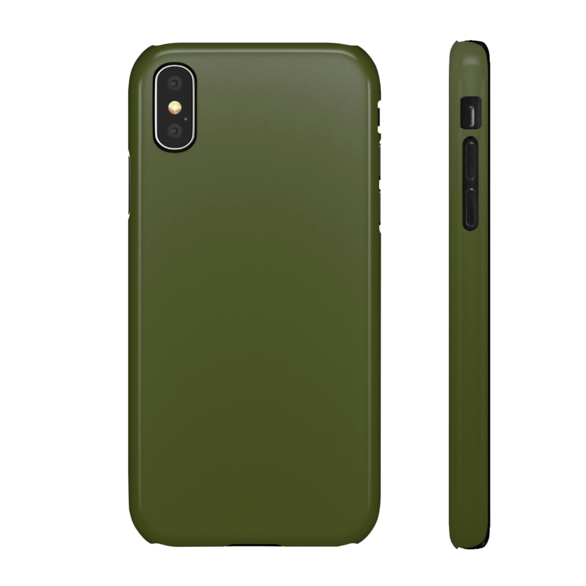 CASEBOB Phone Case iPhone X / Glossy Army Green iPhone Case (Slim)