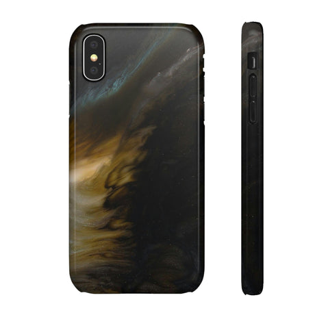 CASEBOB Phone Case iPhone X / Glossy Midnight Shaddow Ink Art iPhone Case (Slim)