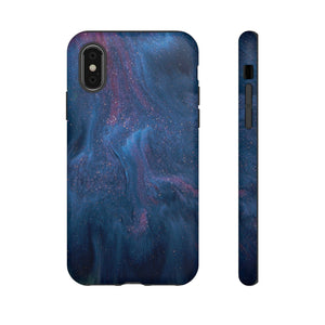 CASEBOB Phone Case iPhone X / Matte Midnight Flow Ink Art iPhone Case (Protective)