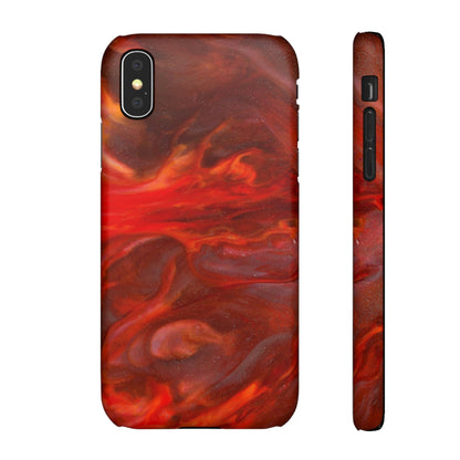 CASEBOB Phone Case iPhone X / Matte Warm Flames Ink Art iPhone Case (Slim)