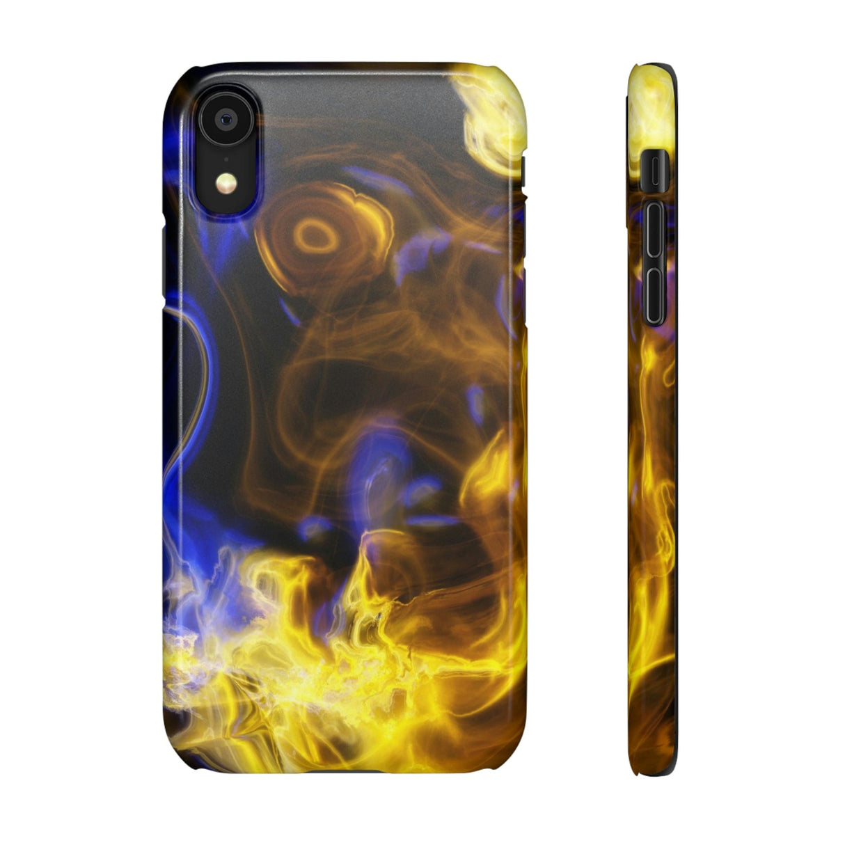 CASEBOB Phone Case iPhone XR / Glossy Yellow Marble iPhone Case (Slim)