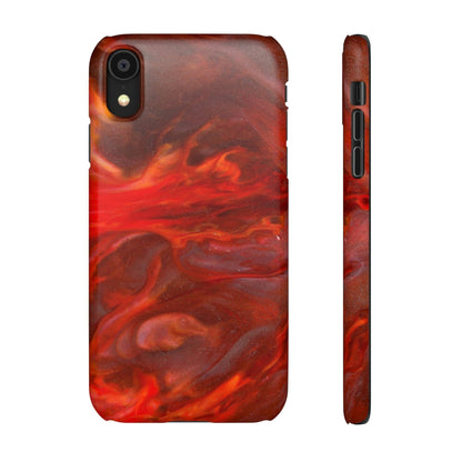 CASEBOB Phone Case iPhone XR / Matte Warm Flames Ink Art iPhone Case (Slim)