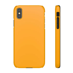 CASEBOB Phone Case iPhone XS / Glossy Chrome Yellow iPhone Case (Slim)