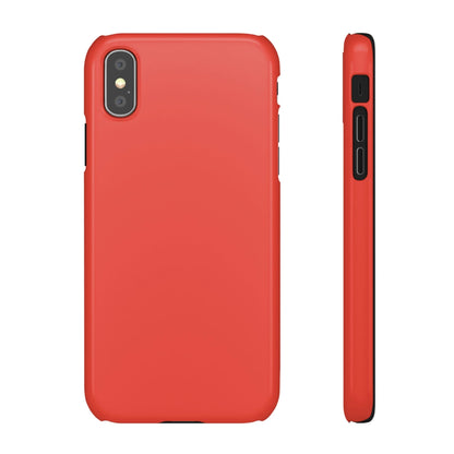 CASEBOB Phone Case iPhone XS / Glossy Cinnabar Red iPhone Case (Slim)