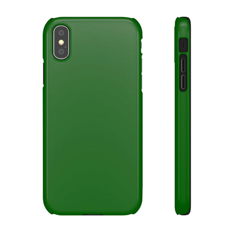 CASEBOB Phone Case iPhone XS / Glossy Dark Green iPhone Case (Slim)