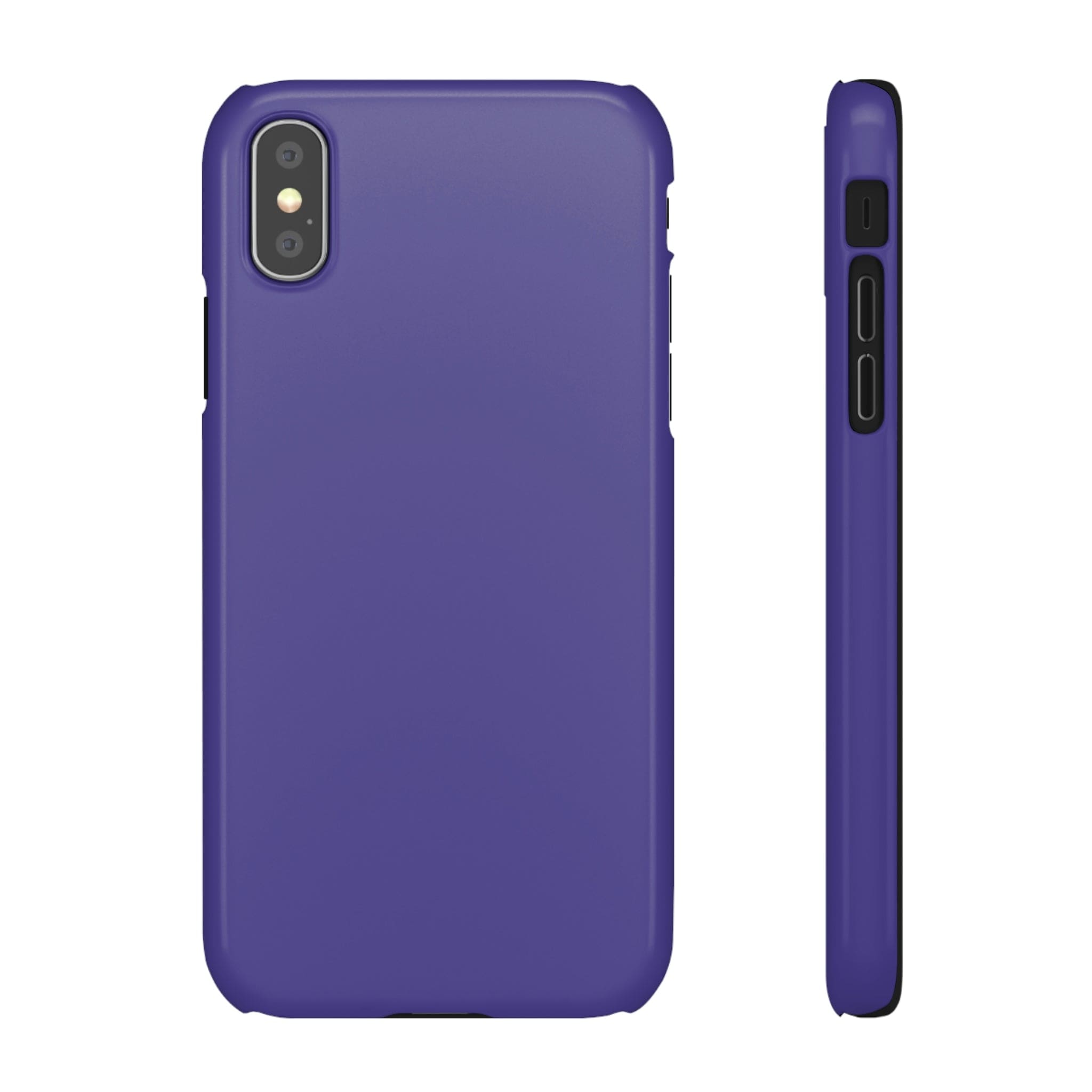 CASEBOB Phone Case iPhone XS / Glossy Dark Slate Blue iPhone Case (Slim)