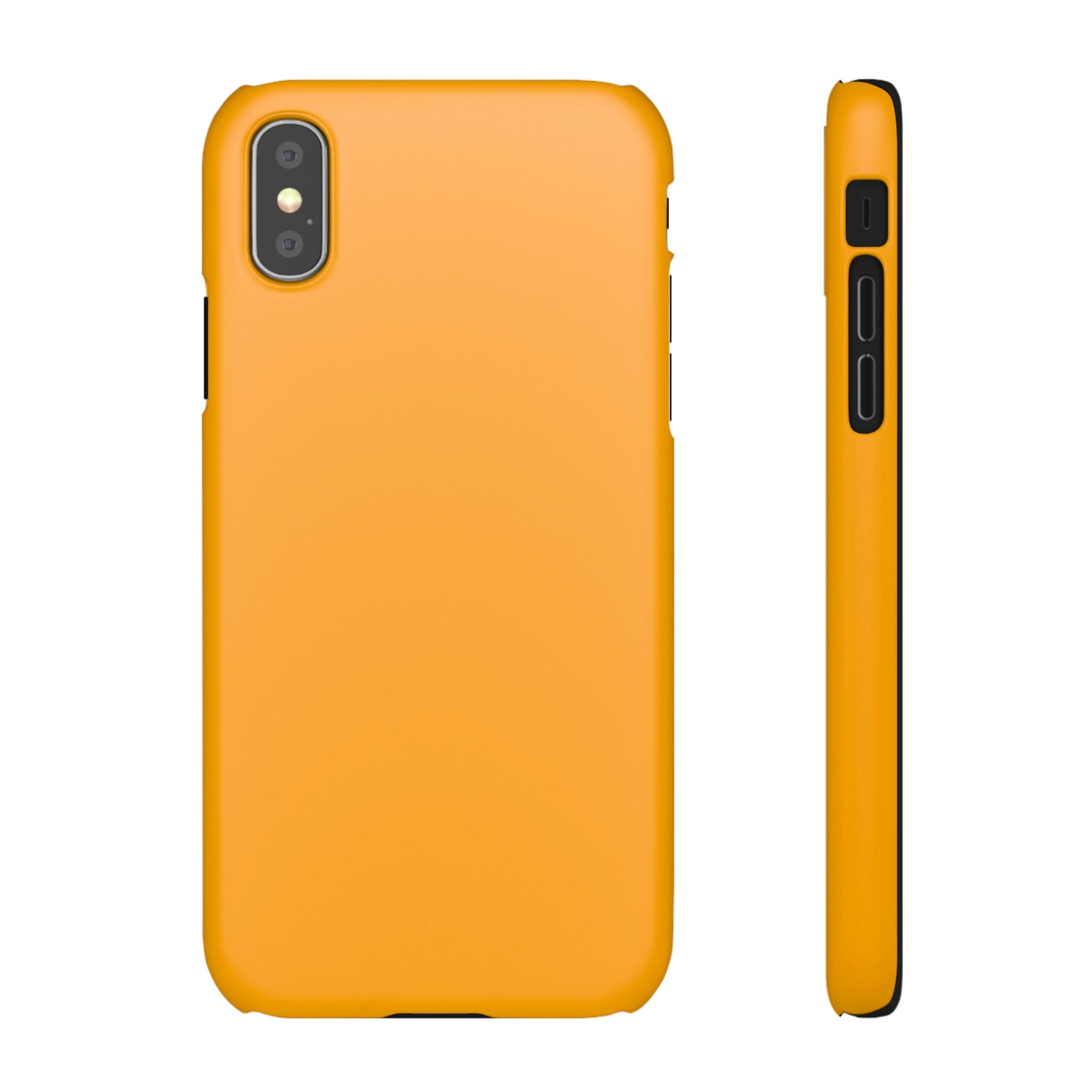 CASEBOB Phone Case iPhone XS / Matte Chrome Yellow iPhone Case (Slim)