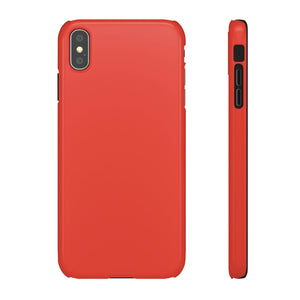 CASEBOB Phone Case iPhone XS MAX / Glossy Cinnabar Red iPhone Case (Slim)