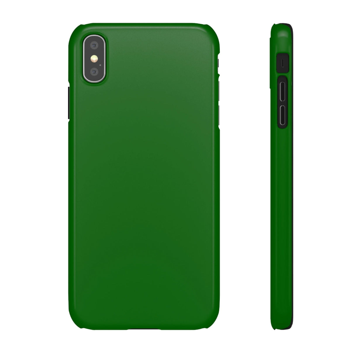 CASEBOB Phone Case iPhone XS MAX / Glossy Dark Green iPhone Case (Slim)