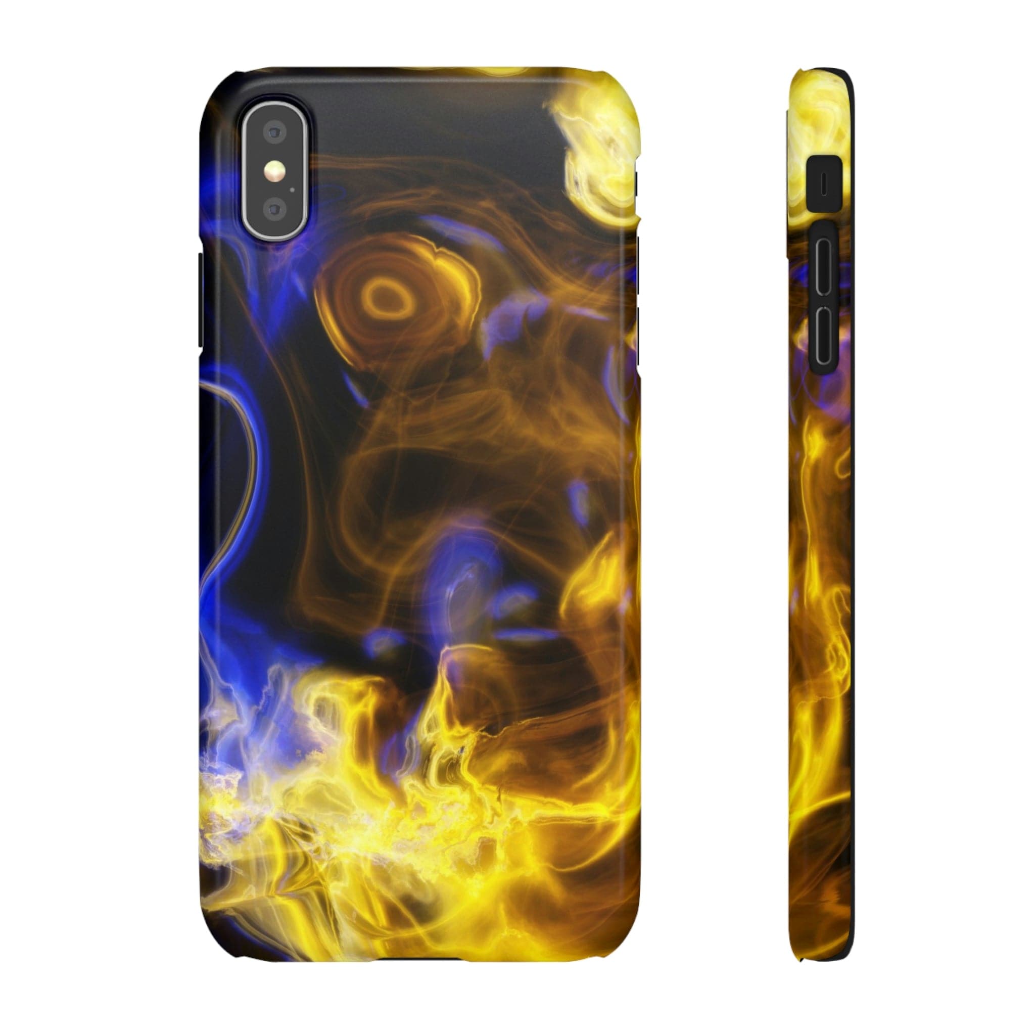 CASEBOB Phone Case iPhone XS MAX / Glossy Yellow Marble iPhone Case (Slim)