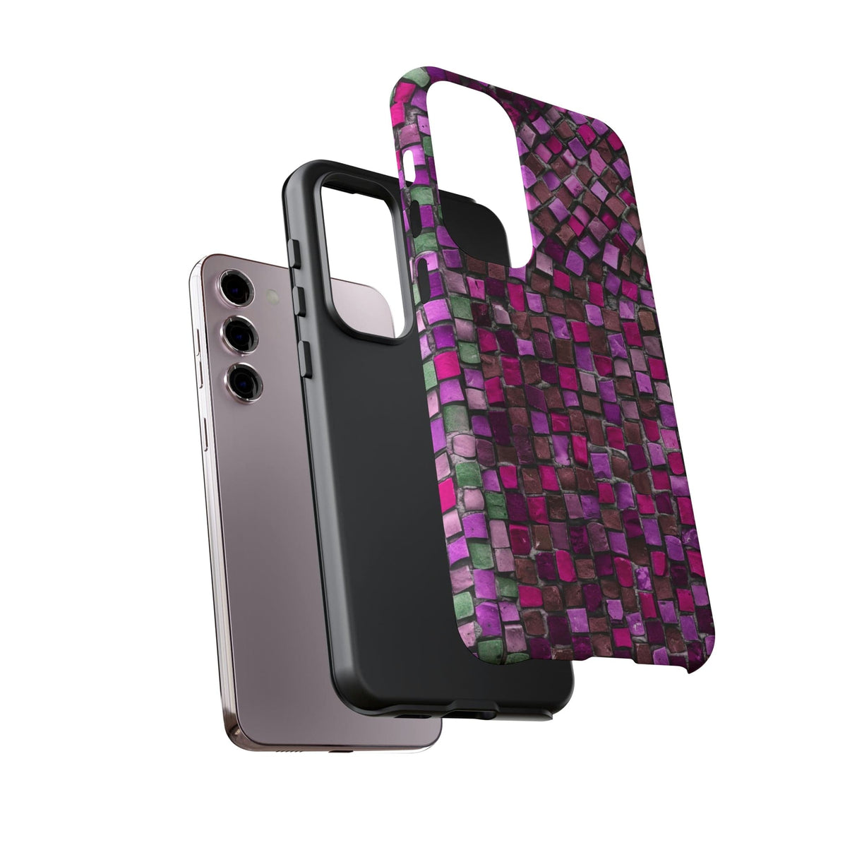 CASEBOB Phone Case Purple Mosaic Android Case (Protective)