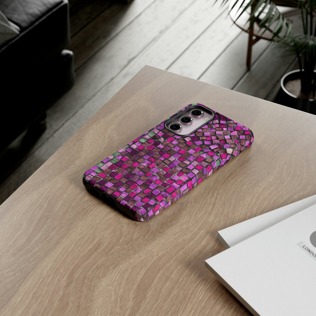 CASEBOB Phone Case Purple Mosaic Android Case (Protective)