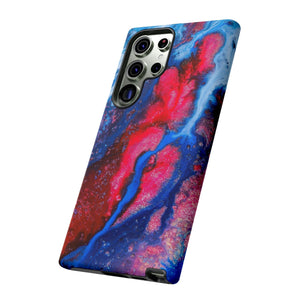 CASEBOB Phone Case Red n Blue Ink Art Android Case (Protective)