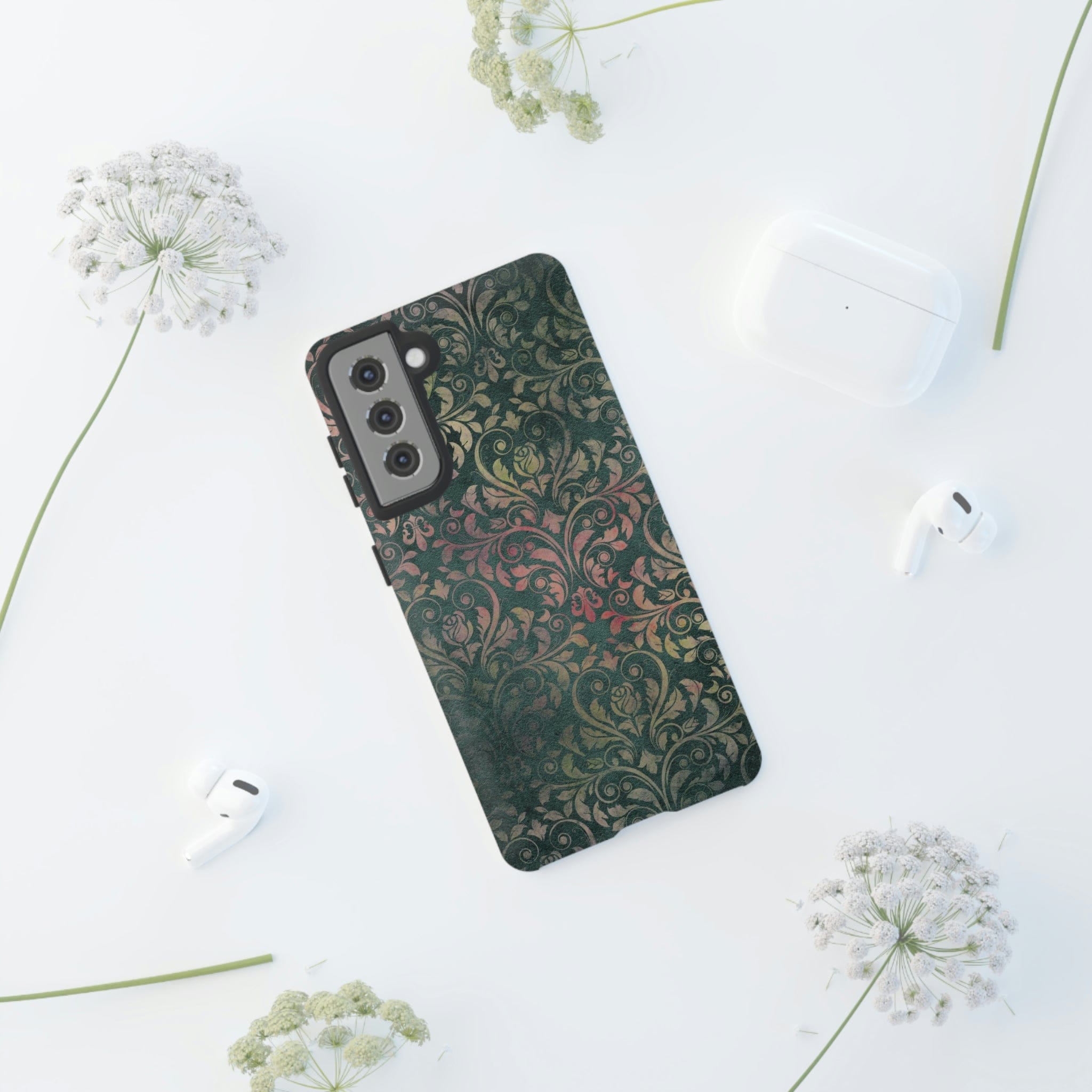 CASEBOB Phone Case Rogruela Gothic Flower Samsung Case (Protective)