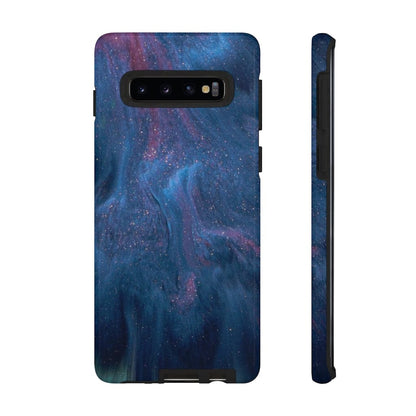 CASEBOB Phone Case Samsung Galaxy S10 / Glossy Midnight Flow Ink Art Android Case (Protective)