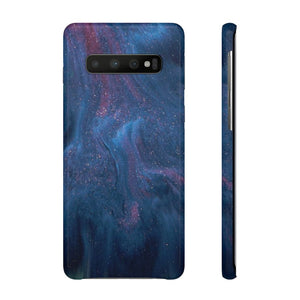 CASEBOB Phone Case Samsung Galaxy S10 / Glossy Midnight Flow Ink Art Android Case (Slim)