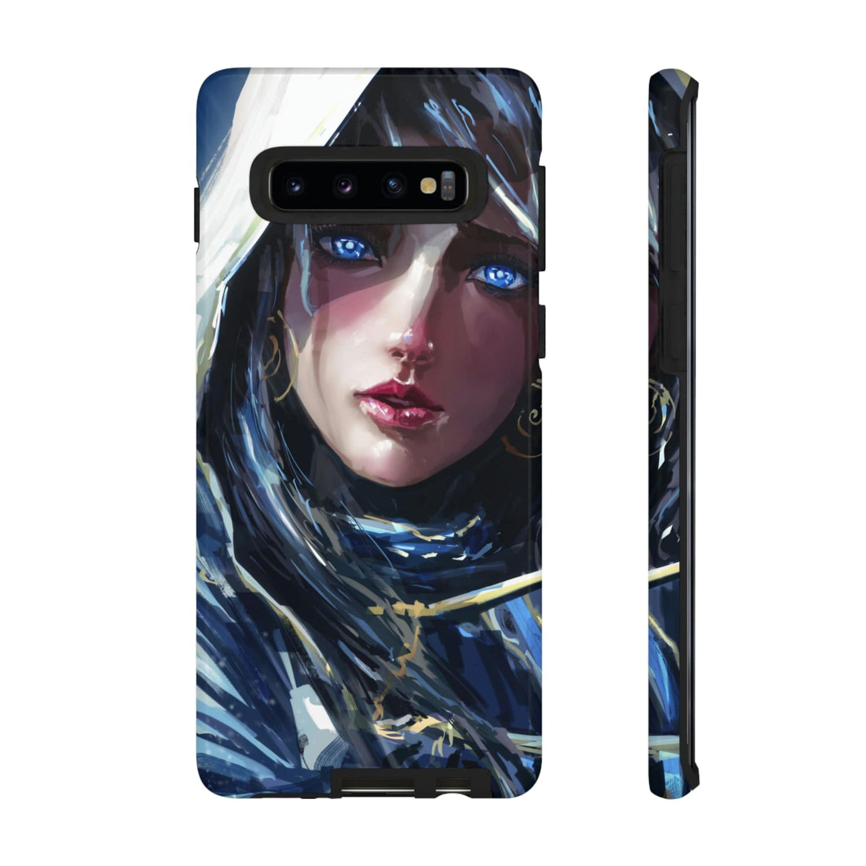 CASEBOB Phone Case Samsung Galaxy S10 / Glossy Paladin Girl Blue Eyes Android Case (Protective)