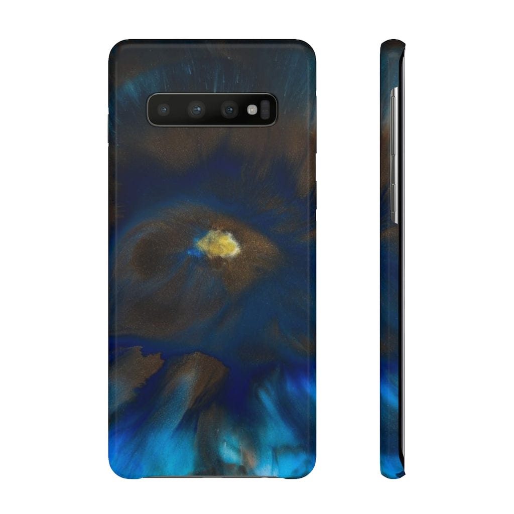 CASEBOB Phone Case Samsung Galaxy S10 / Glossy Space Galaxy Ink Art Android Case (Slim)