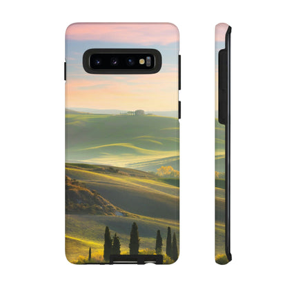 CASEBOB Phone Case Samsung Galaxy S10 / Glossy Tuscany Sundown Android Case (Protective)