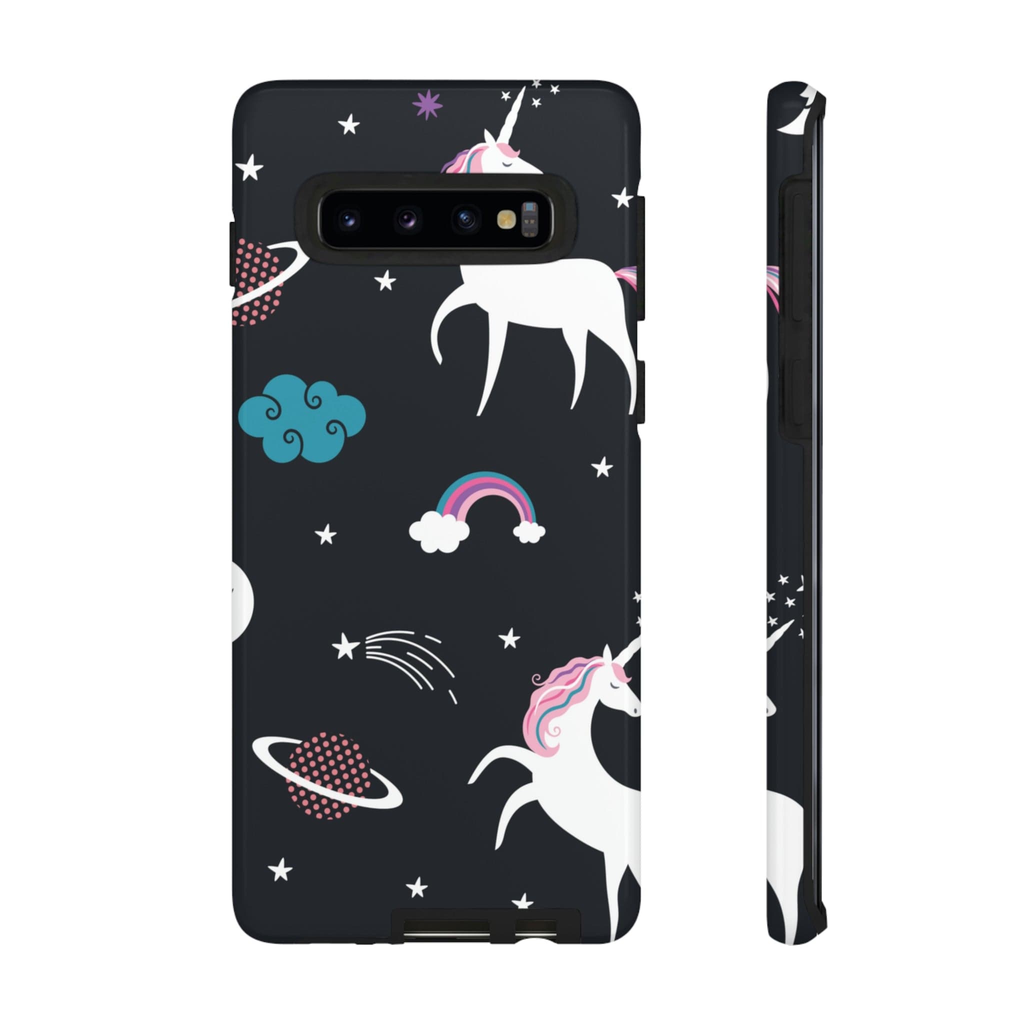 CASEBOB Phone Case Samsung Galaxy S10 / Glossy Unicorn Android Case (Protective)