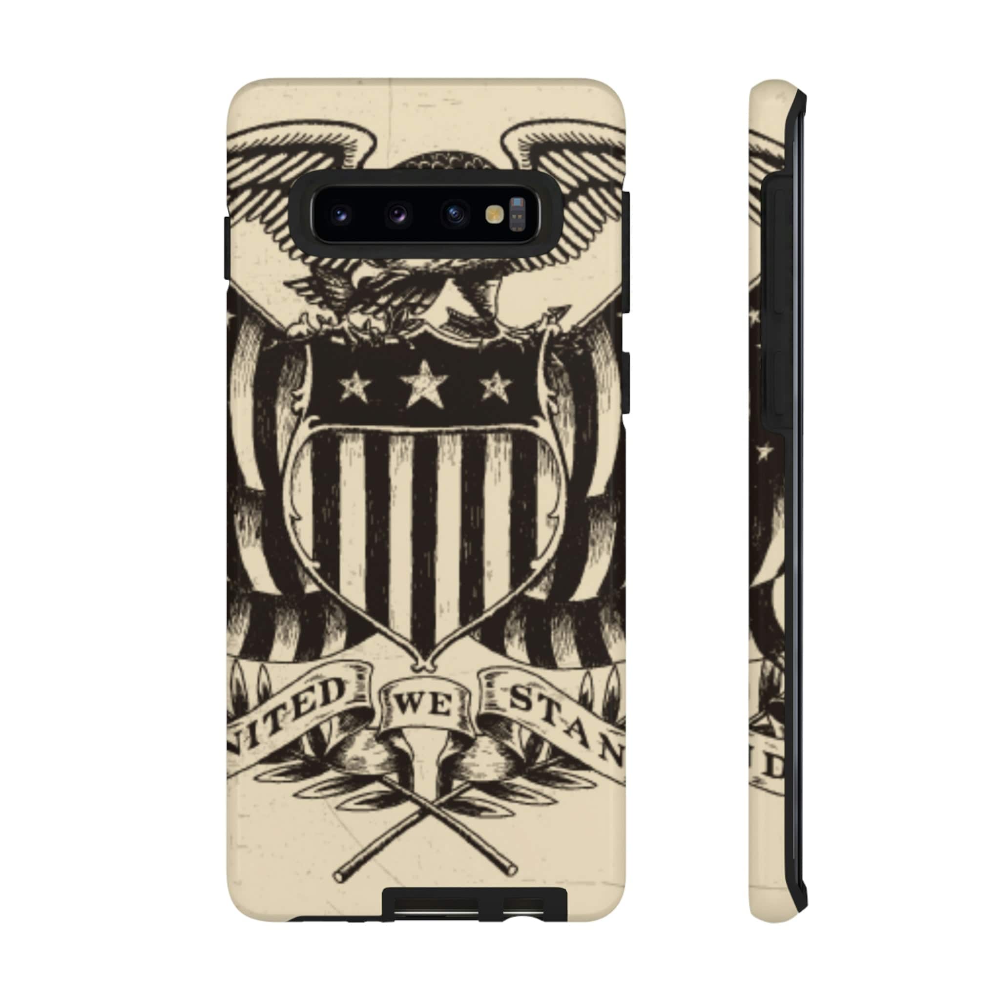 CASEBOB Phone Case Samsung Galaxy S10 / Glossy Vintage American Eagle Android Case (Protective)