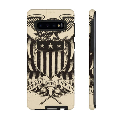 CASEBOB Phone Case Samsung Galaxy S10 / Glossy Vintage American Eagle Android Case (Protective)