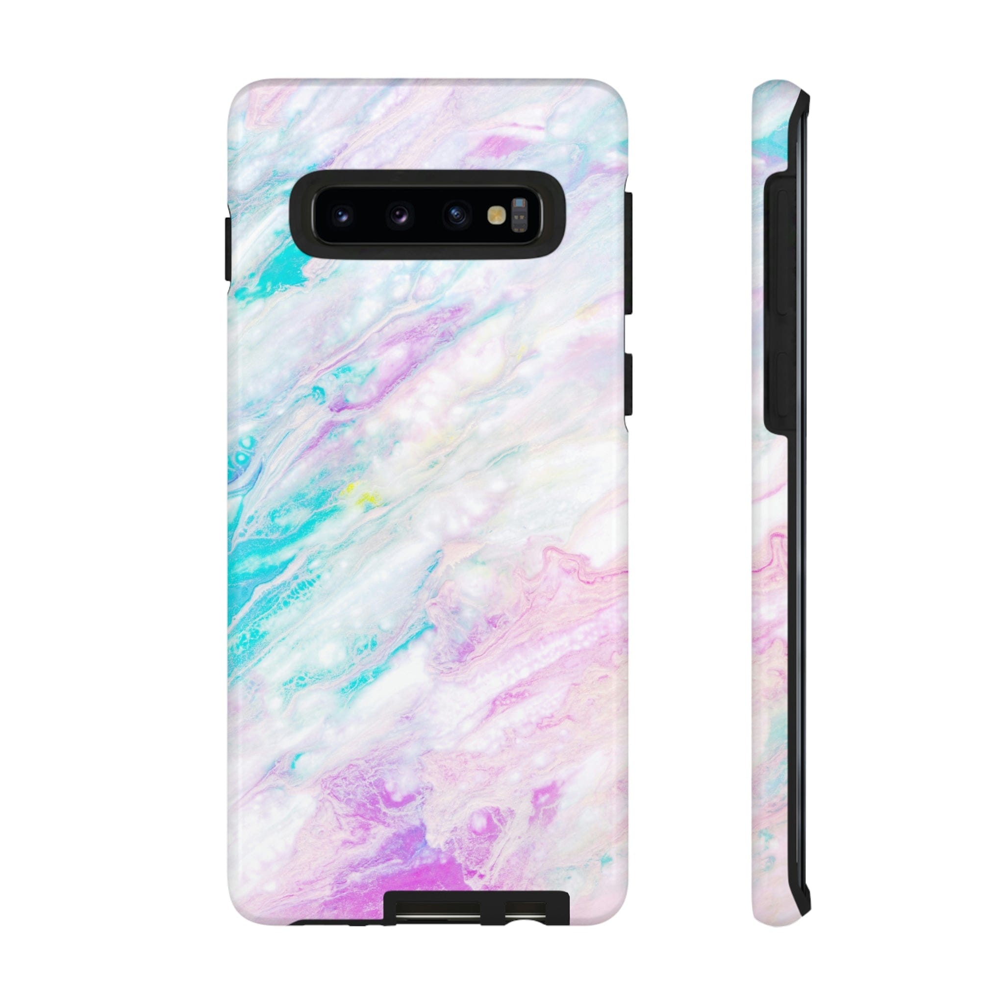 CASEBOB Phone Case Samsung Galaxy S10 / Glossy Watercolor Pink Android Case (Protective)