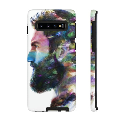 CASEBOB Phone Case Samsung Galaxy S10 / Glossy Watercolor Portrait Android Case (Protective)