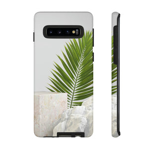 CASEBOB Phone Case Samsung Galaxy S10 / Glossy White Marble Android Case (Protective)