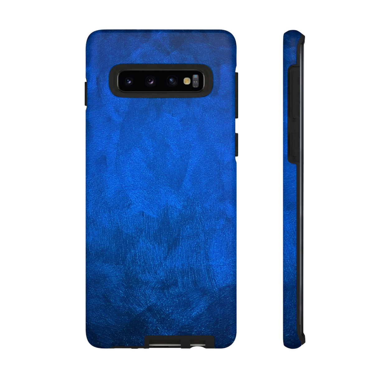 CASEBOB Phone Case Samsung Galaxy S10 / Matte Simply Blue Android Case (Protective)