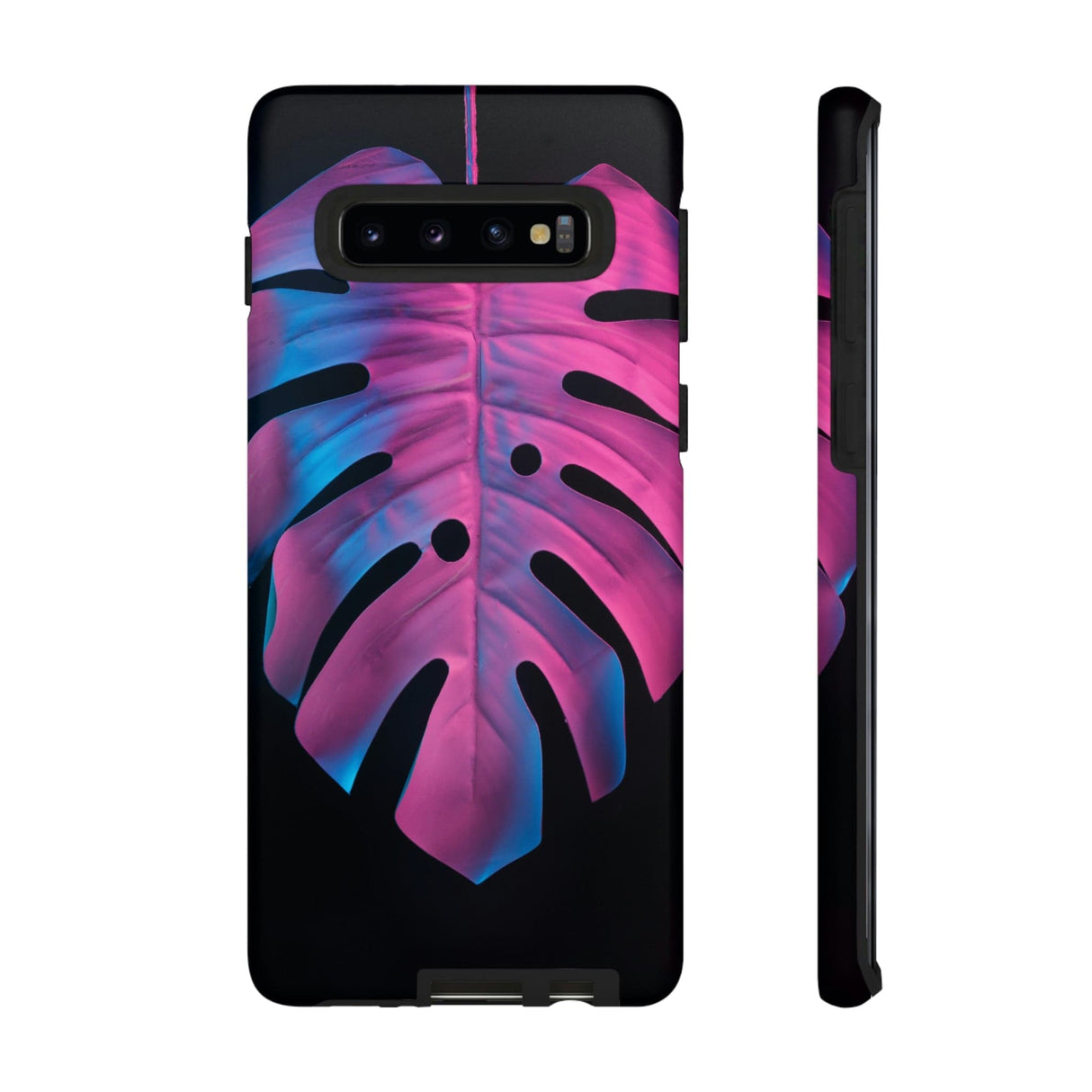 CASEBOB Phone Case Samsung Galaxy S10 / Matte Tropical Palm Leaves Android Case (Protective)