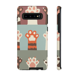 CASEBOB Phone Case Samsung Galaxy S10 / Matte Vintage Cat Paw Android Case (Protective)